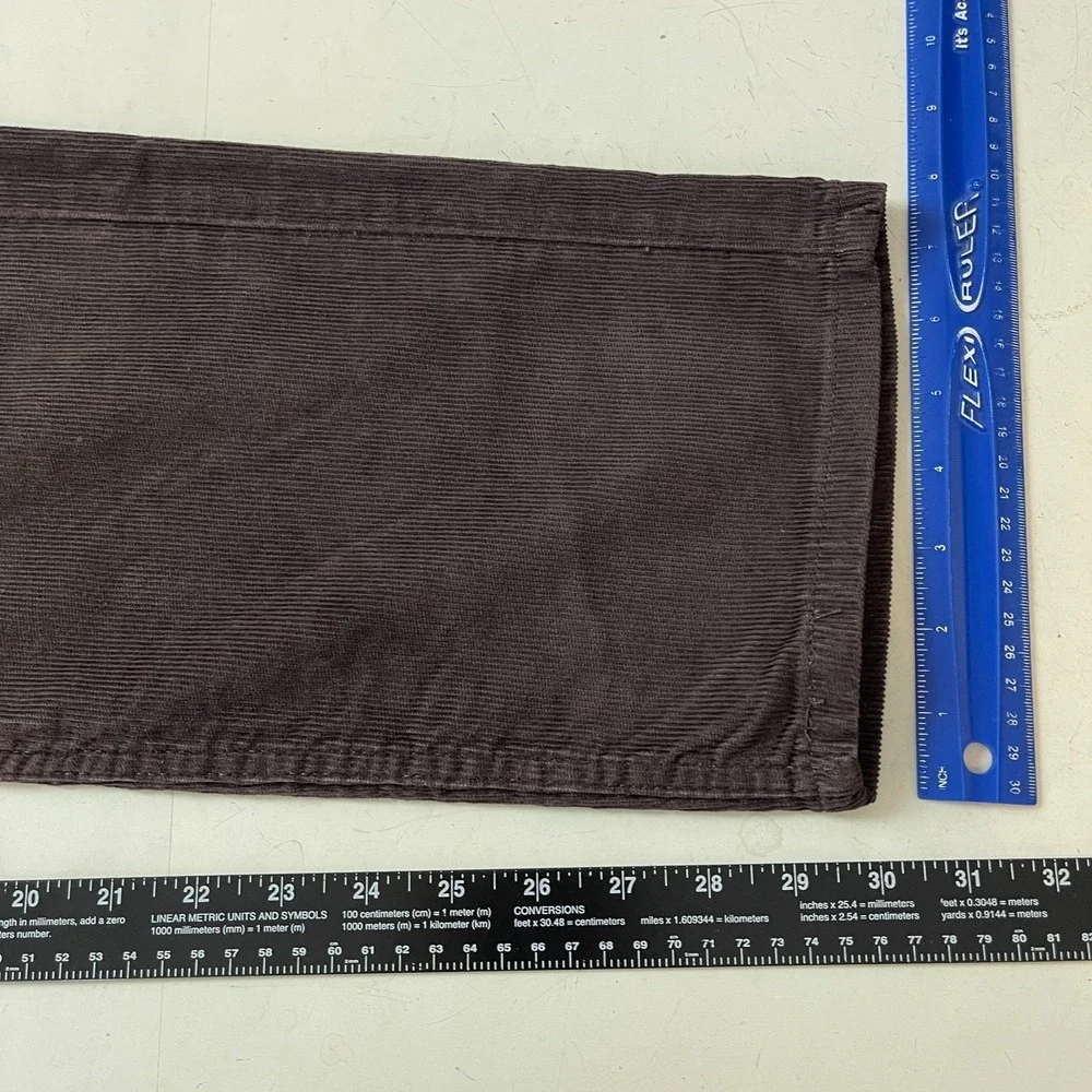 Levi's Pant's Men's 32x30 Brown 505 Corduroy Pinwale Regular Fit Straight Preppy